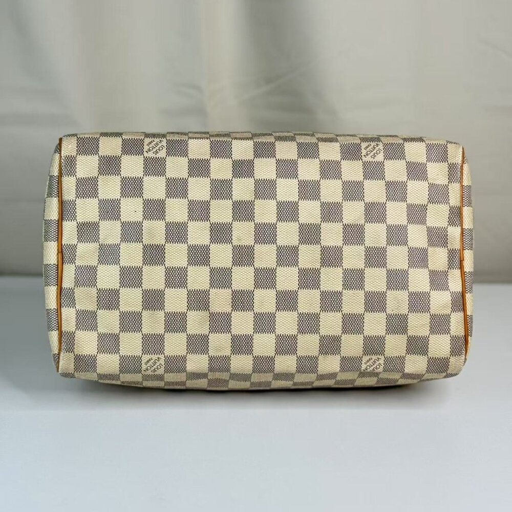 Louis Vuitton Speedy Top Handle Bag Damier Azur - Picture 5 of 10